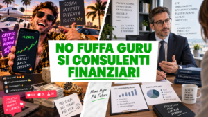 No fuffa guru sì Consulenti Finanziari: confronto tra promesse di guadagni facili e Consulenza Finanziaria professionale